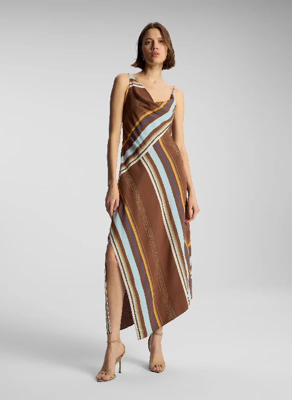 Premium Fashion Lauren Striped Midi Dress