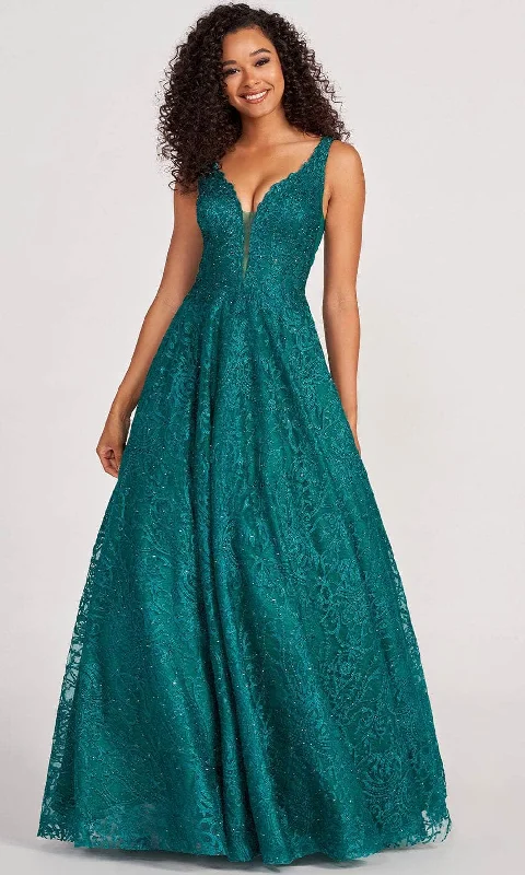 Runway Inspired Wear Colette By Daphne CL2029 - Lace Embroidered A-Line Prom Gown