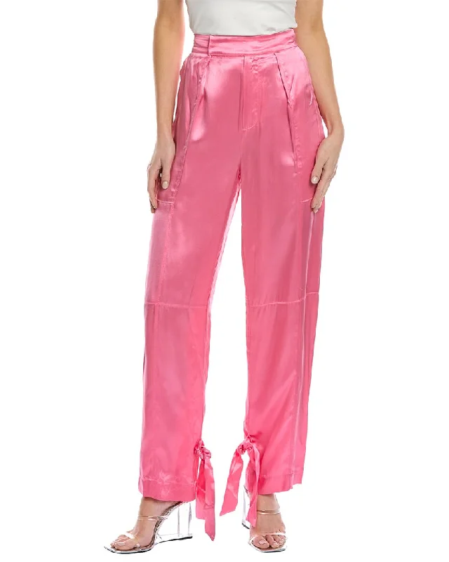 Wardrobe Refresh Nicholas Erato High-Waist Silk Pant