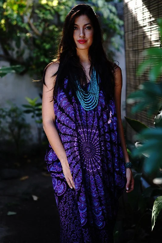 Trendsetting Threads Calypso Summer Boho Mandala Maxi Dress