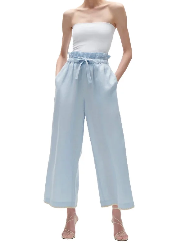 The Good Stuff Tomasina Pant In Soft Blue