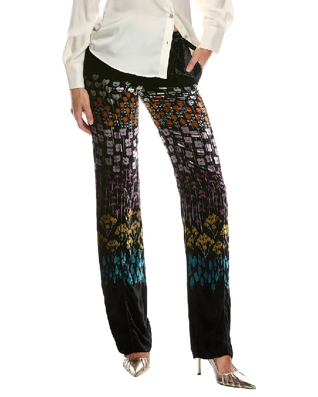 Trendy Women's Wear Collection Valentino Silk-Blend Velvet Pant