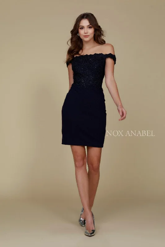 Effortless Style, Endless Impact Short Off The Shoulder Formal Cocktail Dress