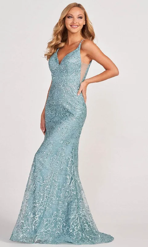 Enjoy Discount Colette By Daphne CL2019 - V-Neck Sleeveless Evening Gown