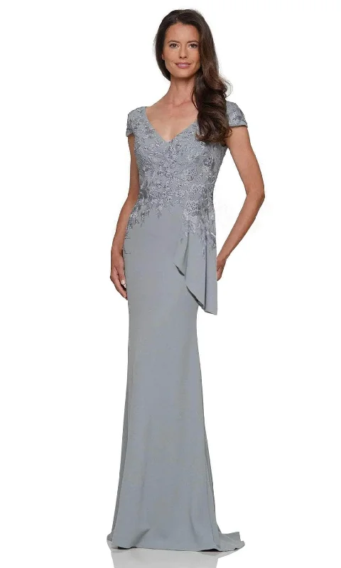 Unleash Your Fashion Rina di Montella RD2960 - Embroidered Bodice Evening Gown