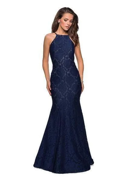 Clothes For Sale La Femme - 27289 Jewel Studded Lace Trumpet Gown