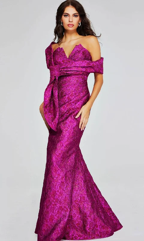 Modern Casual Clothing Jovani 39114 - Strapless Vibrant Evening Gown