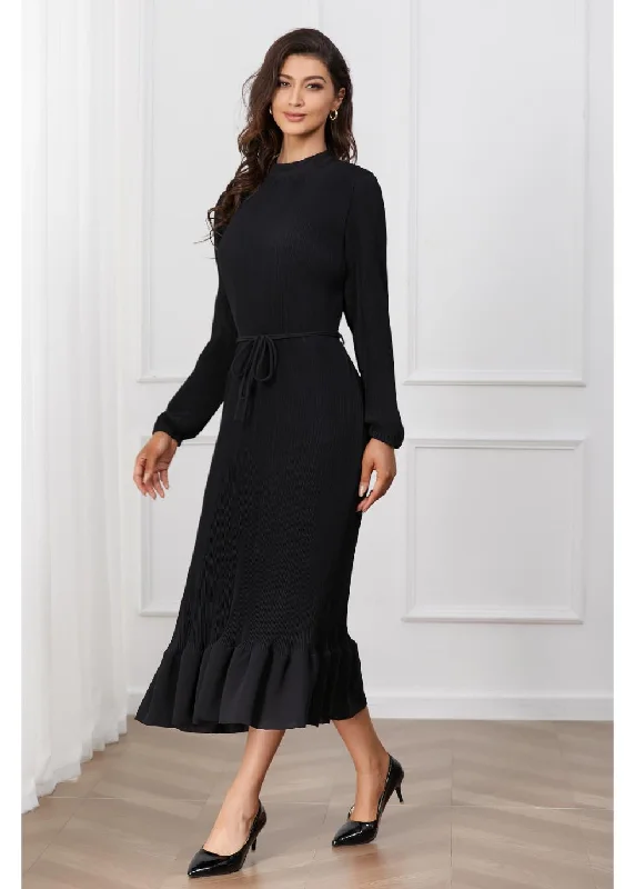 Seasonal Trends Midnight Grace Midi Dress