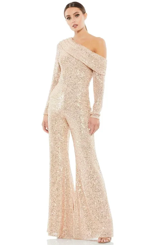 Special Offer Ieena Duggal 26596 - One-Shoulder Sequin Jumpsuit