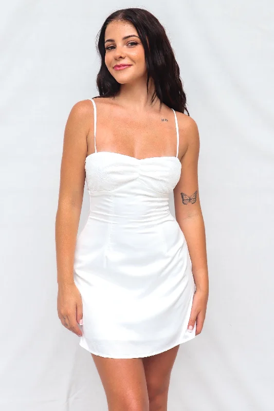 Latest Fashion Alaina Mini Dress - White