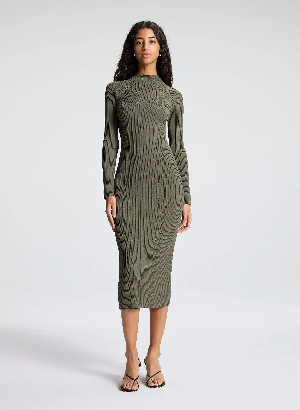 Hot Trends Halle Knit Midi Dress