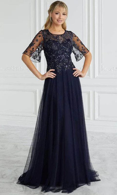 Holiday Glam Christina Wu Elegance 17089 - Beaded Scoop A-Line Evening Gown