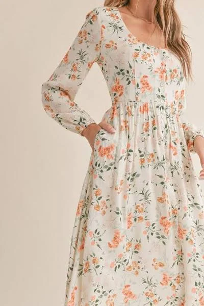 Versatile Style Wardrobe Sadie And Sage Bloom Brigade Midi Dress