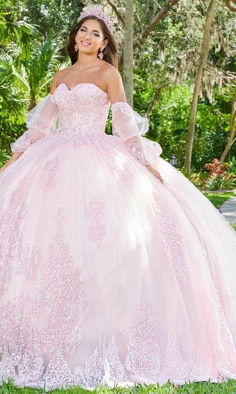 Travel Essentials Quinceanera Collection 26076 - Beaded Strapless Ballgown