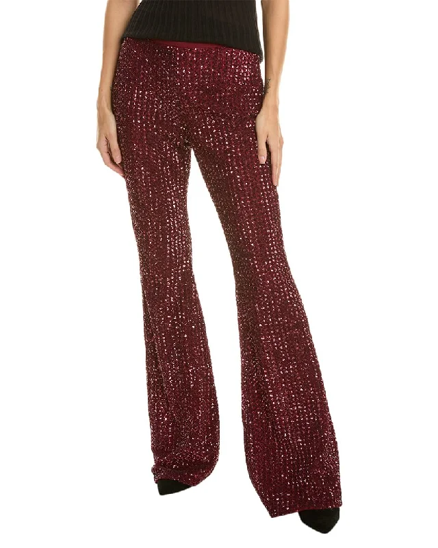 Chic Styles Michael Kors Collection Hand Embroidered Bootleg Pant