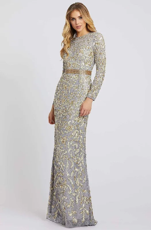 Effortless Chic Apparel Mac Duggal - 4316D Sequined Mesh Lace Gown