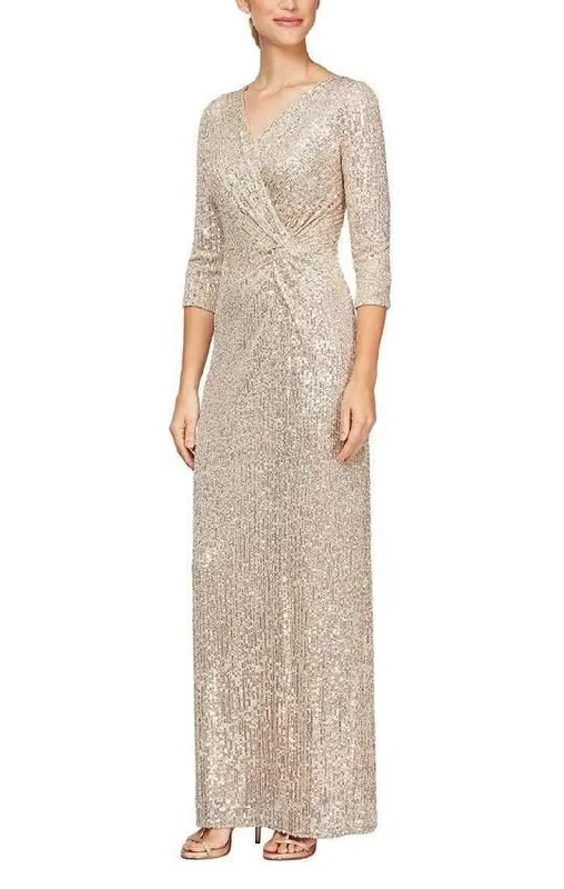 Festival Fashion Alex Evenings AE8196646 Sequin Long Formal Dress Sale