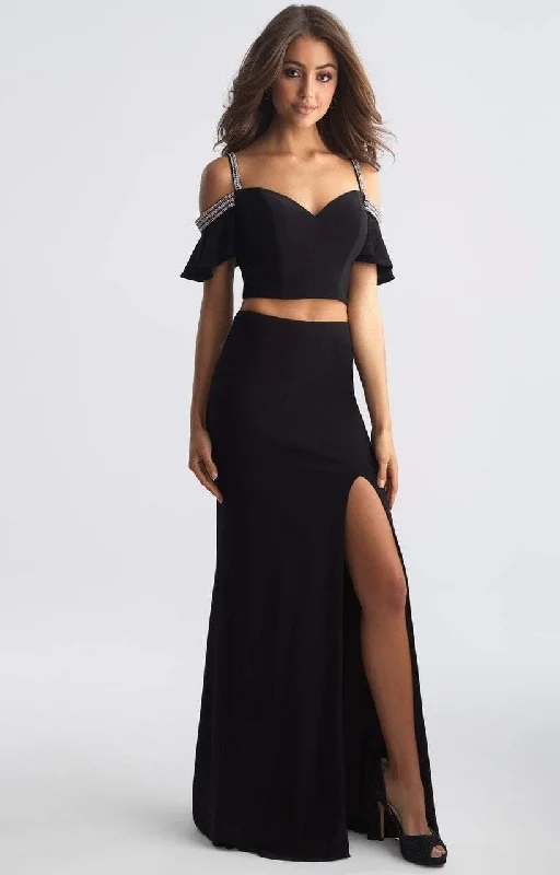 Hurry Before It's Gone Madison James Two Piece Off-Shoulder Evening Gown