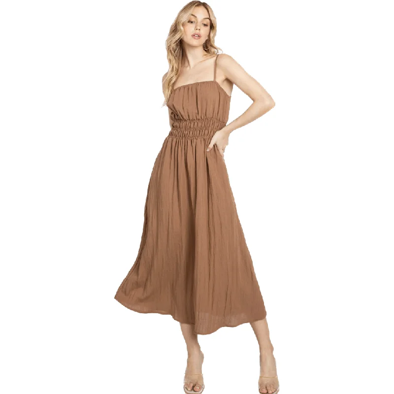 Essentials On Sale Just Like That Camel Ankle Maxi Dress