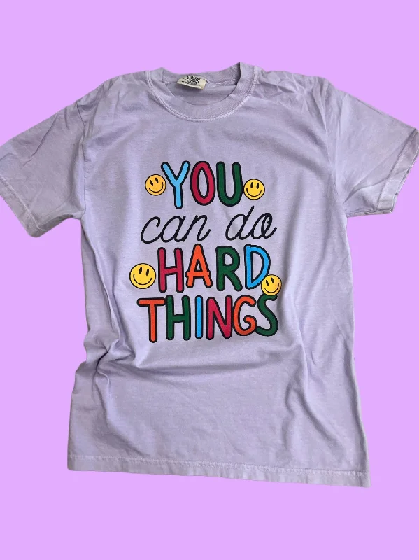 Women's Clothes Online Shopping You Can Do Hard Things Tee