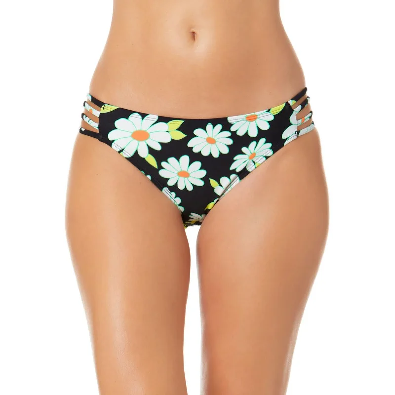 New In This Season Juniors Daisy Dance Womens Floral Print Strappy Swim Bottom Separates