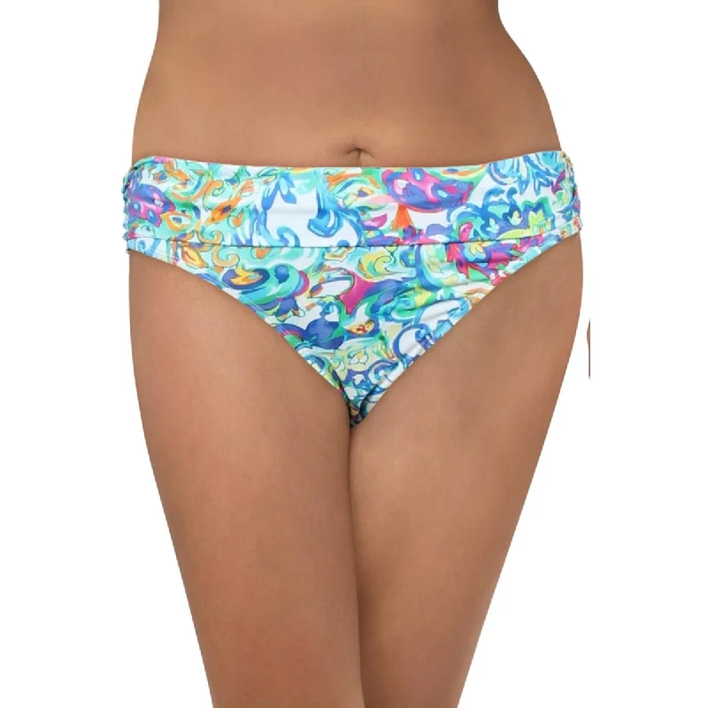 Gift Ideas Womens Printed Nylon Swim Bottom Separates