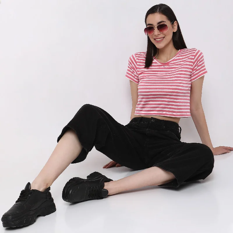 Odd Size Clearance Sale Regular Fit Striped T-Shirt