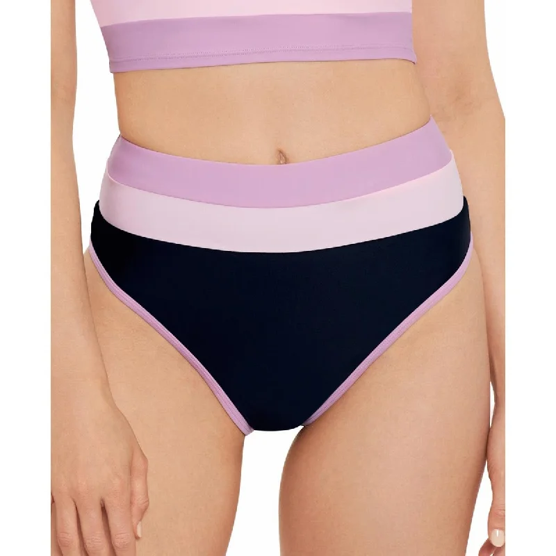 Flash Sale Now Juniors Womens High Waist Contrast Trim Swim Bottom Separates