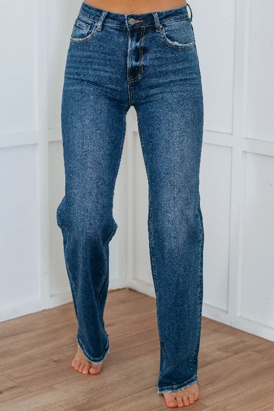 Chic Trends For The Fashion Savvy Jenea Risen Jeans - Dark Wash