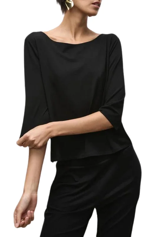 Affordable Women’s Clothing Online RELAXED BOAT NECK - F012630