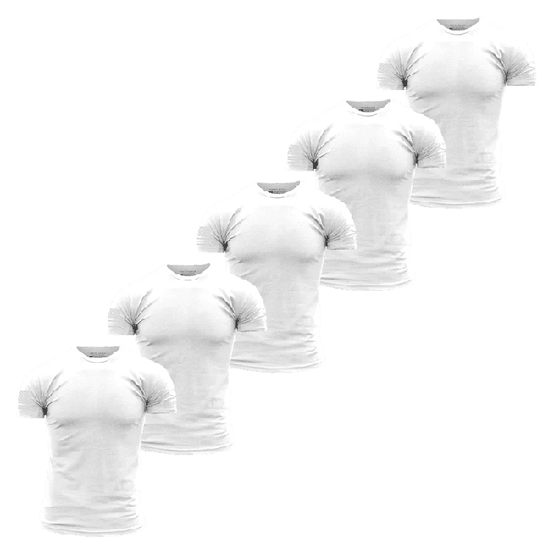 Mega Sale Basic T-Shirts - White - 5 Pack