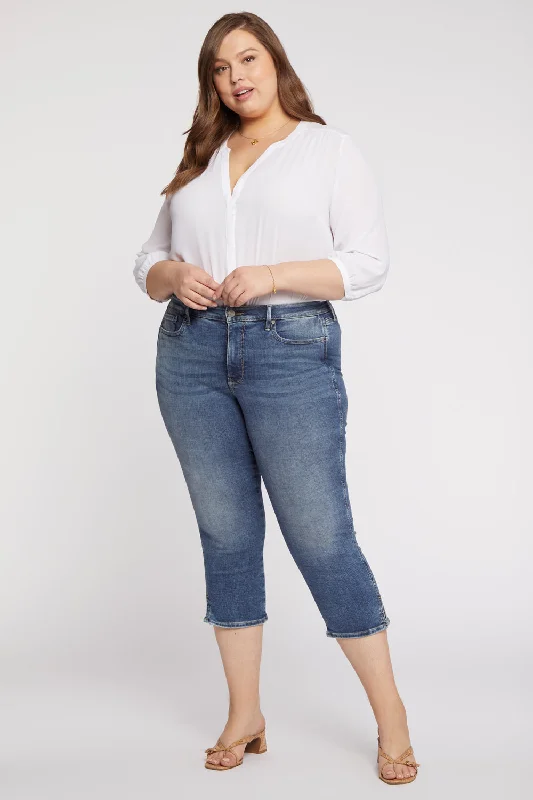 Sporty Streetwear Chloe Capri Jeans In Plus Size - Loire