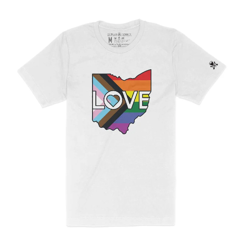 Shop Our Looks Ohio Love Progress Pride - Unisex Crew T-Shirt