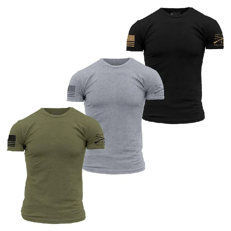 Fashion Sale Standard Issue Core Basic T-Shirts - 3 Pack