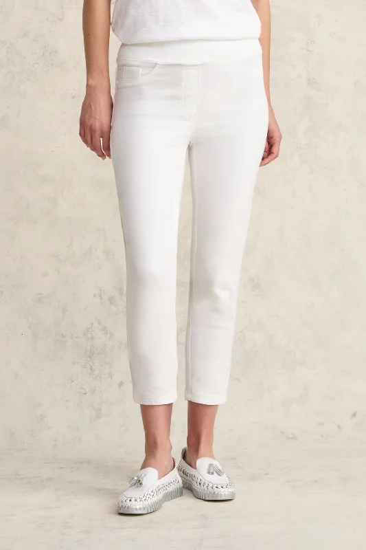 Casual Chic Clothing Bengajean® 3/4 Slim Leg - White