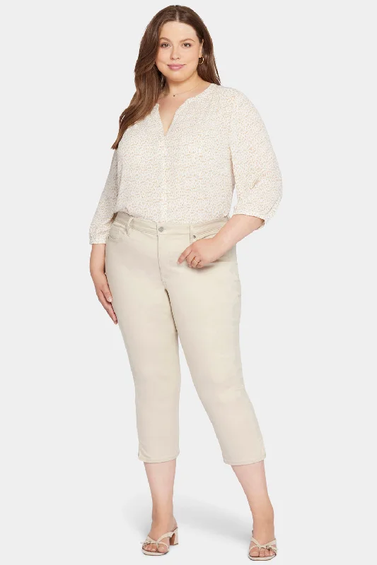 Big Savings Chloe Capri Jeans In Plus Size - Feather