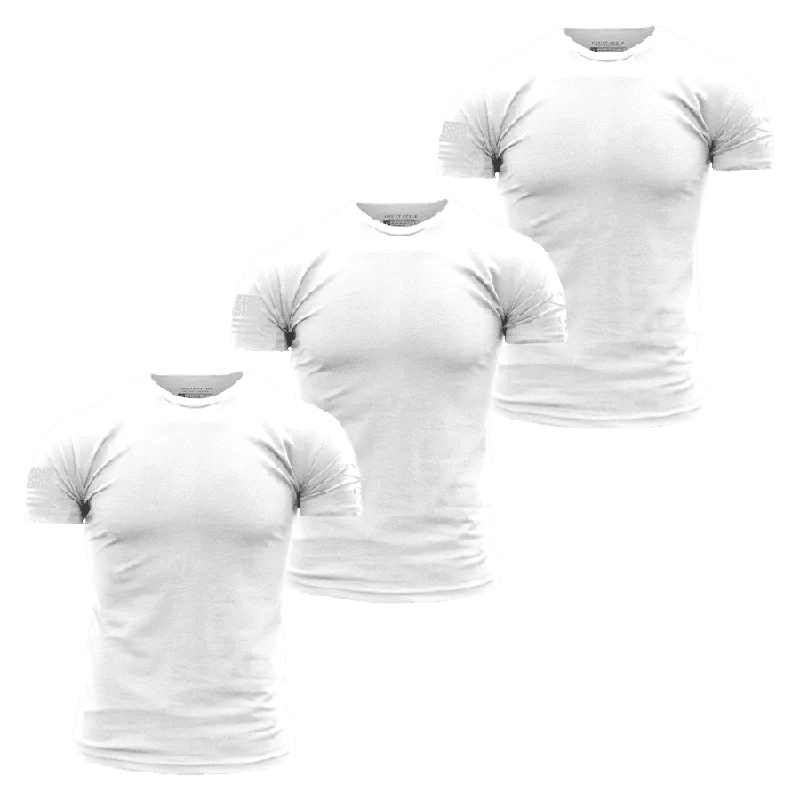 Enjoy Discount Basic T-Shirts - White - 3 Pack