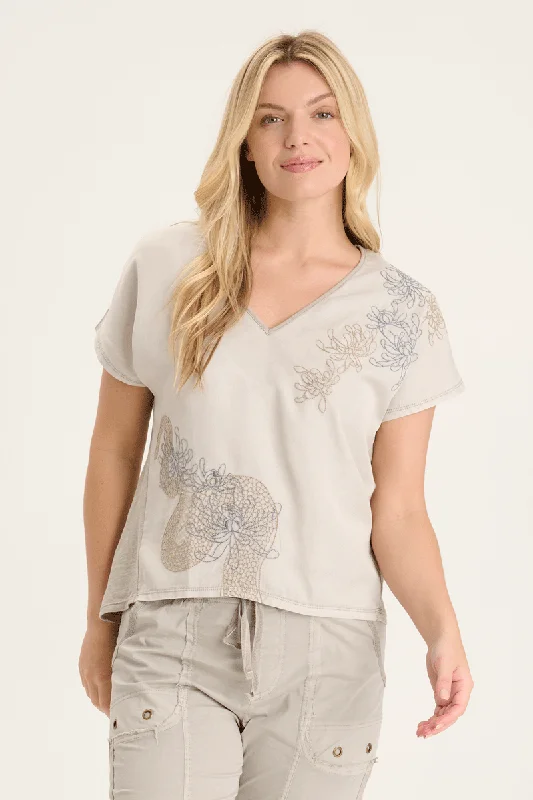 Elegant Simplicity Wardrobe XCVI Jolina Embroidered Top