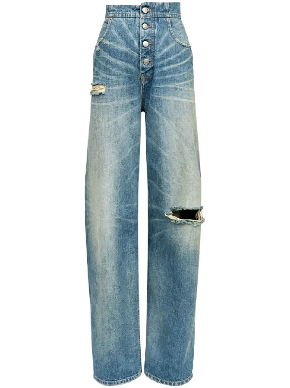 Stupidly Low Prices Mm6 Maison Margiela Women's Jeans Clear blue