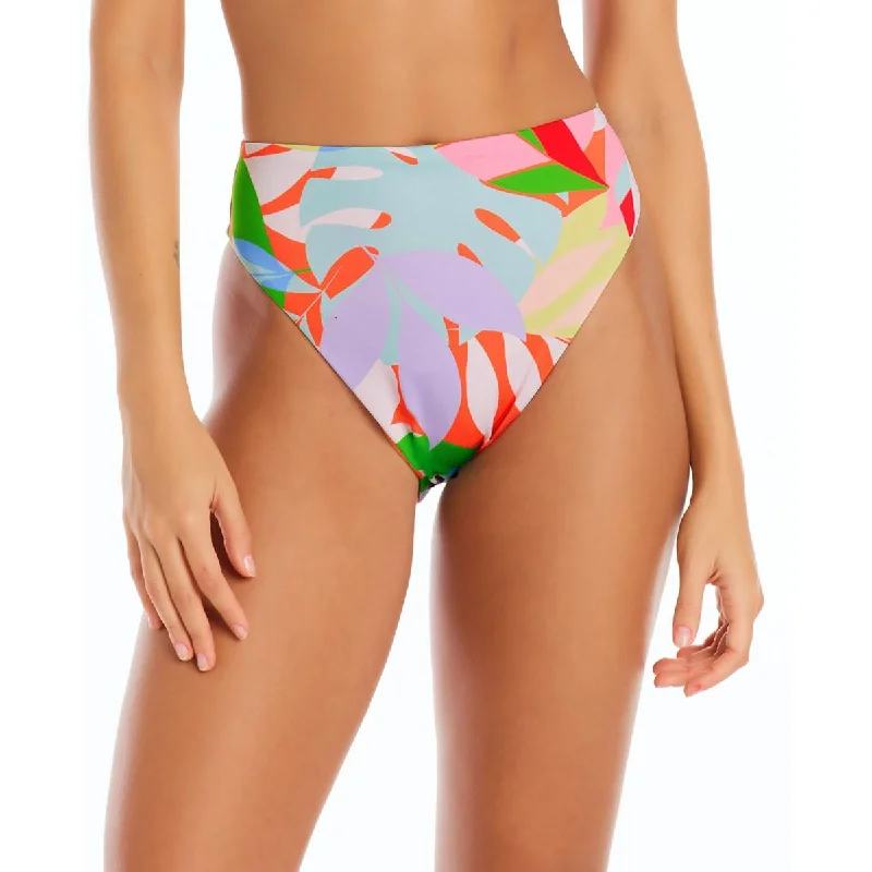 Seize Bargains Womens High Rise Printed Swim Bottom Separates