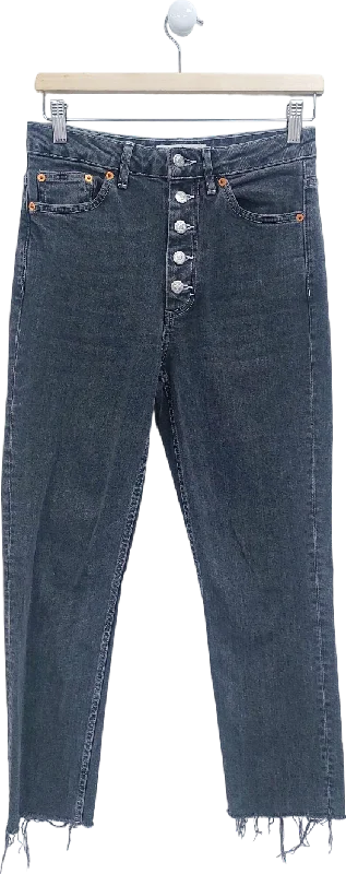 From Casual To Classy Topshop Black Button-Fly Jeans W28 L32