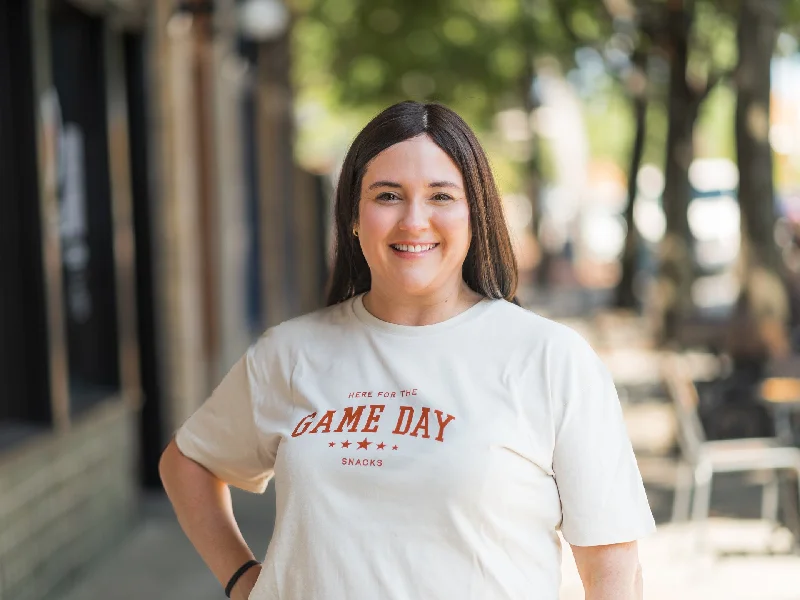 Discount Store 2024 Game Day "Here For The Snacks" Tee