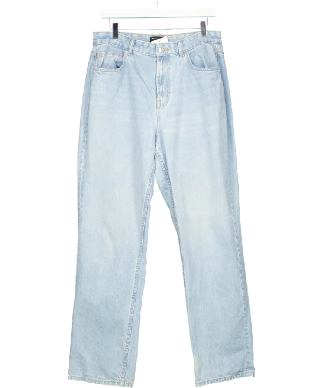 Cool Prices ASOS Blue Ember Low Rise Wide Leg Jeans In Bleach W32