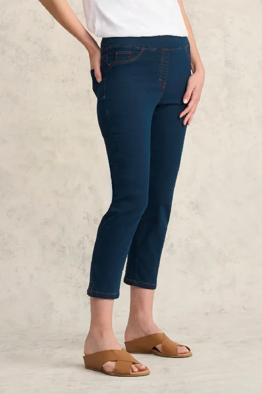 Everyday Fashion Bengajean® Good Earth Cotton® ¾ Slim Leg - Denim Blue