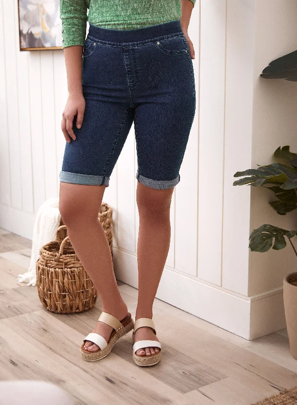 Elegant Clothing Pull-On Jean Shorts