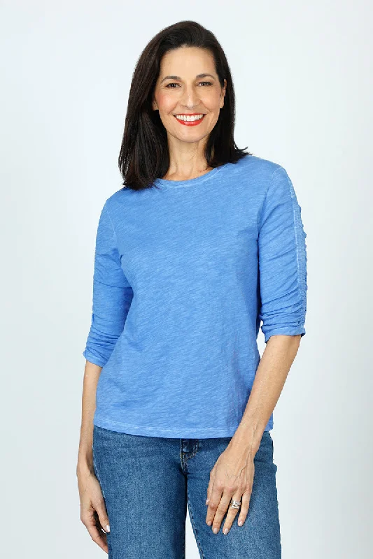 Stylish Statements Elliott Lauren Ruched Sleeve Tee