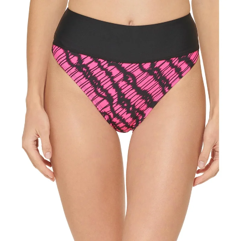 Trendy Threads Womens High-Waist Printed Swim Bottom Separates